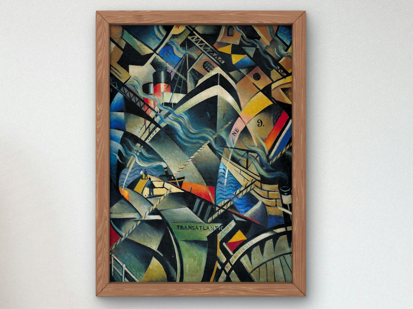 The Arrival by Christopher Nevinson, 1913, Futurism and Constructivism, fine art print