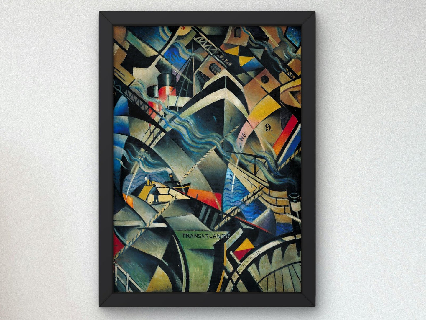 The Arrival by Christopher Nevinson, 1913, Futurism and Constructivism, fine art print