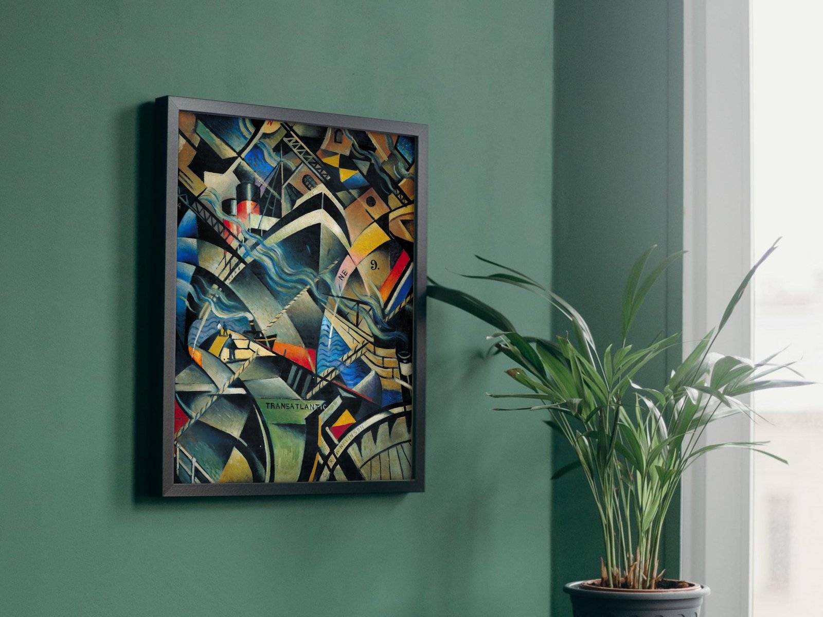 The Arrival by Christopher Nevinson, 1913, Futurism and Constructivism, fine art print
