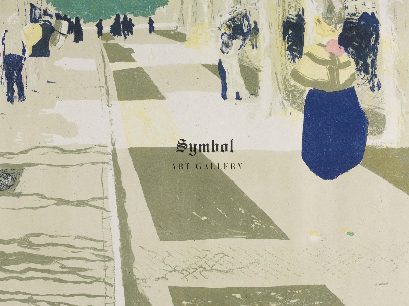 The Avenue by Édouard Vuillard, 1899, Art Nouveau, fine art print