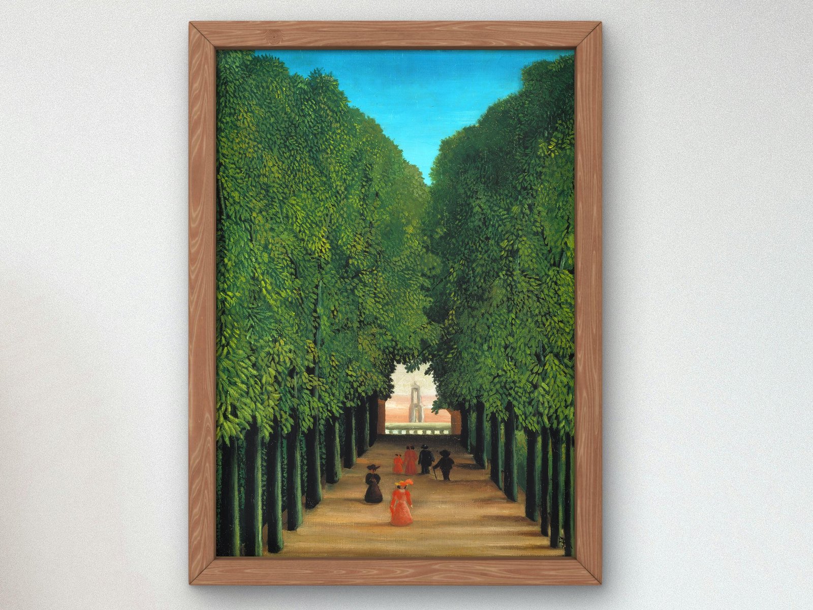 The Avenue in the Park at Saint Cloud by Henri Rousseau, 1908, Post-Impressionism, fine art print
