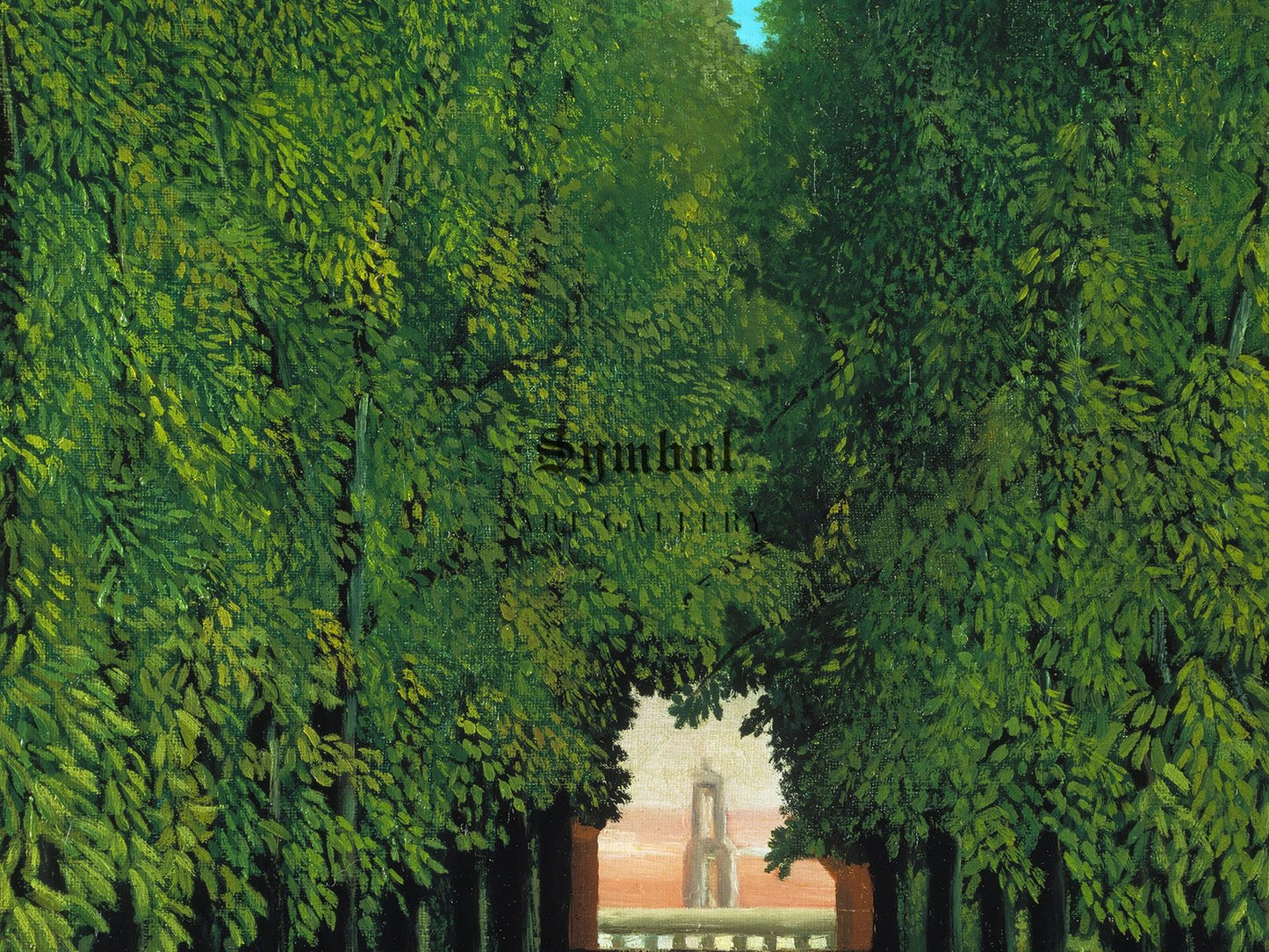 The Avenue in the Park at Saint Cloud by Henri Rousseau, 1908, Post-Impressionism, fine art print