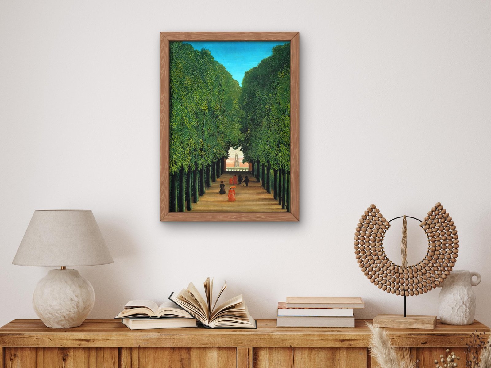 The Avenue in the Park at Saint Cloud by Henri Rousseau, 1908, Post-Impressionism, fine art print