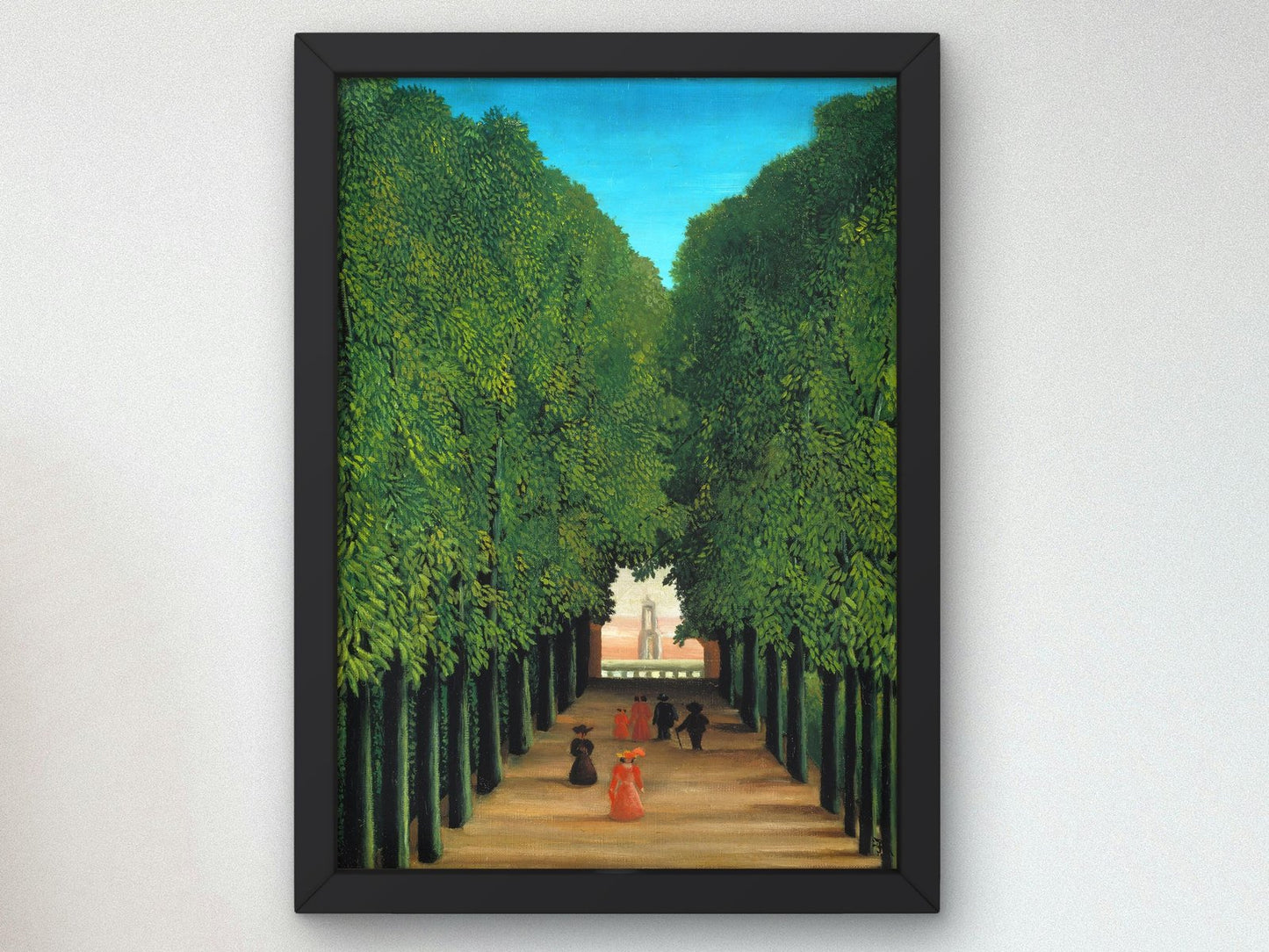 The Avenue in the Park at Saint Cloud by Henri Rousseau, 1908, Post-Impressionism, fine art print