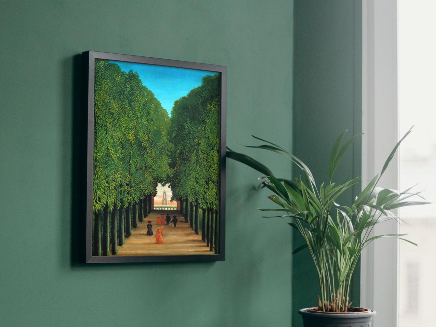 The Avenue in the Park at Saint Cloud by Henri Rousseau, 1908, Post-Impressionism, fine art print