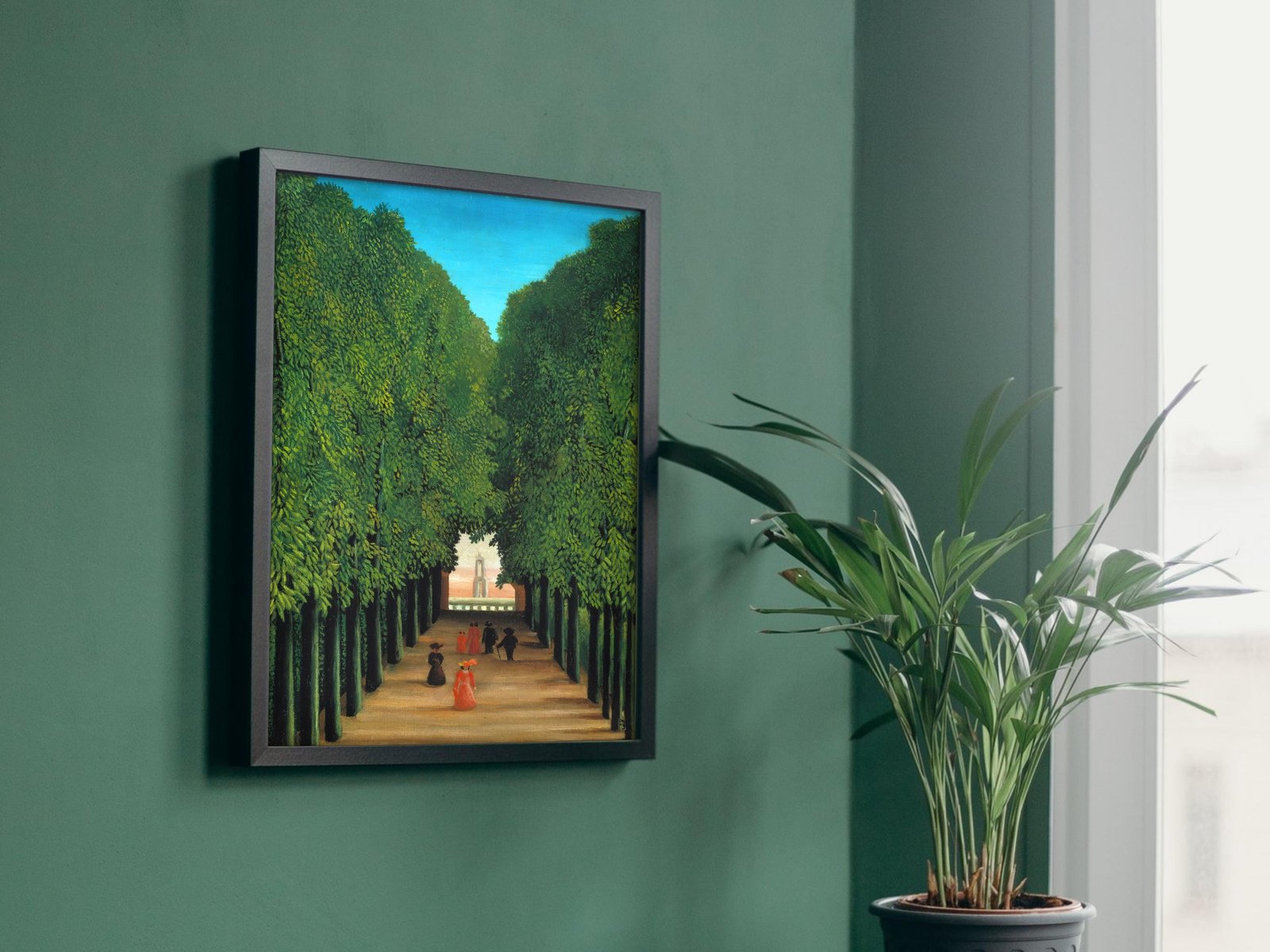 The Avenue in the Park at Saint Cloud by Henri Rousseau, 1908, Post-Impressionism, fine art print