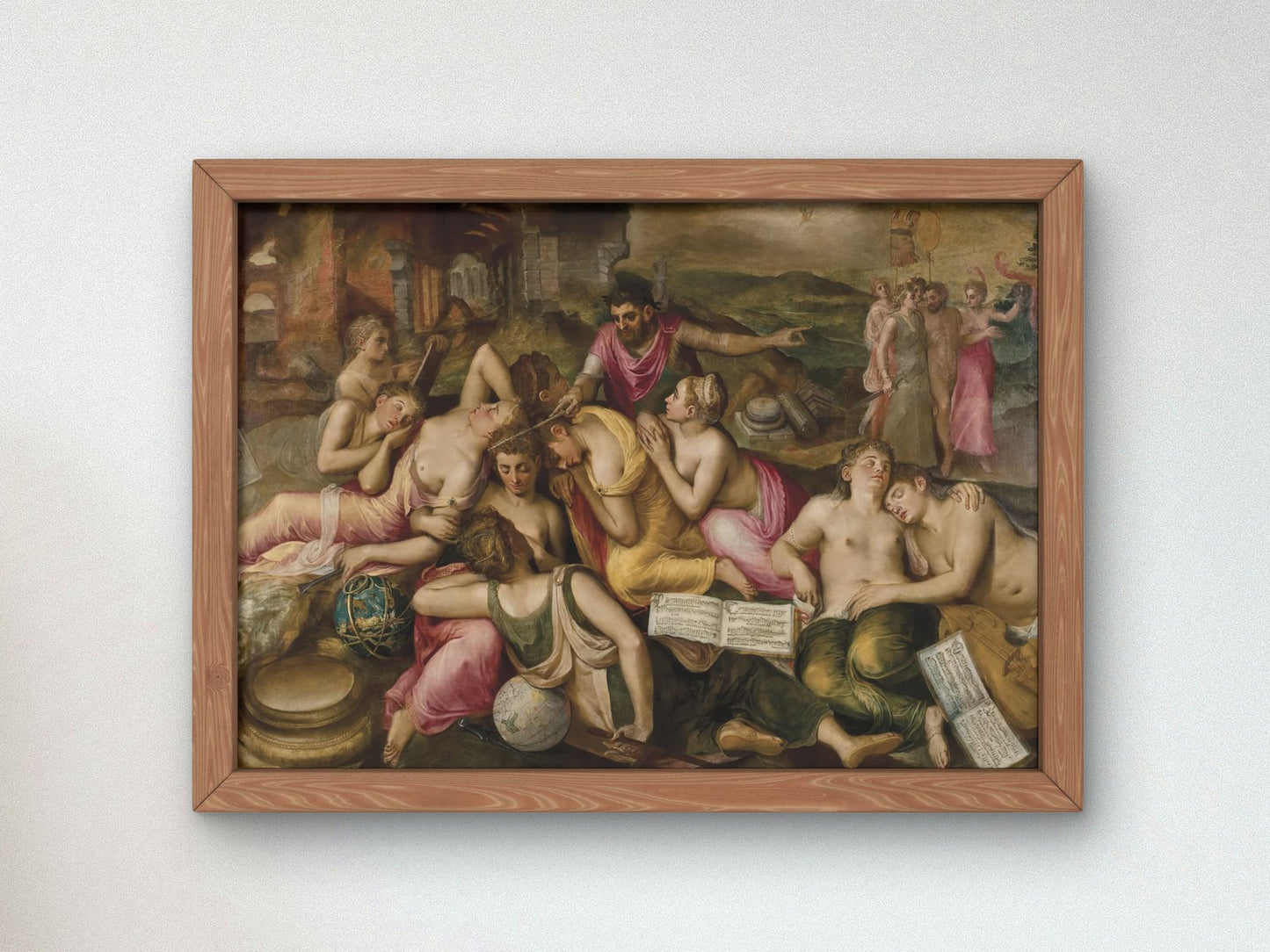 The Awakening of the Arts by Frans Floris, 1590, Baroque and Chiaroscuro, fine art print