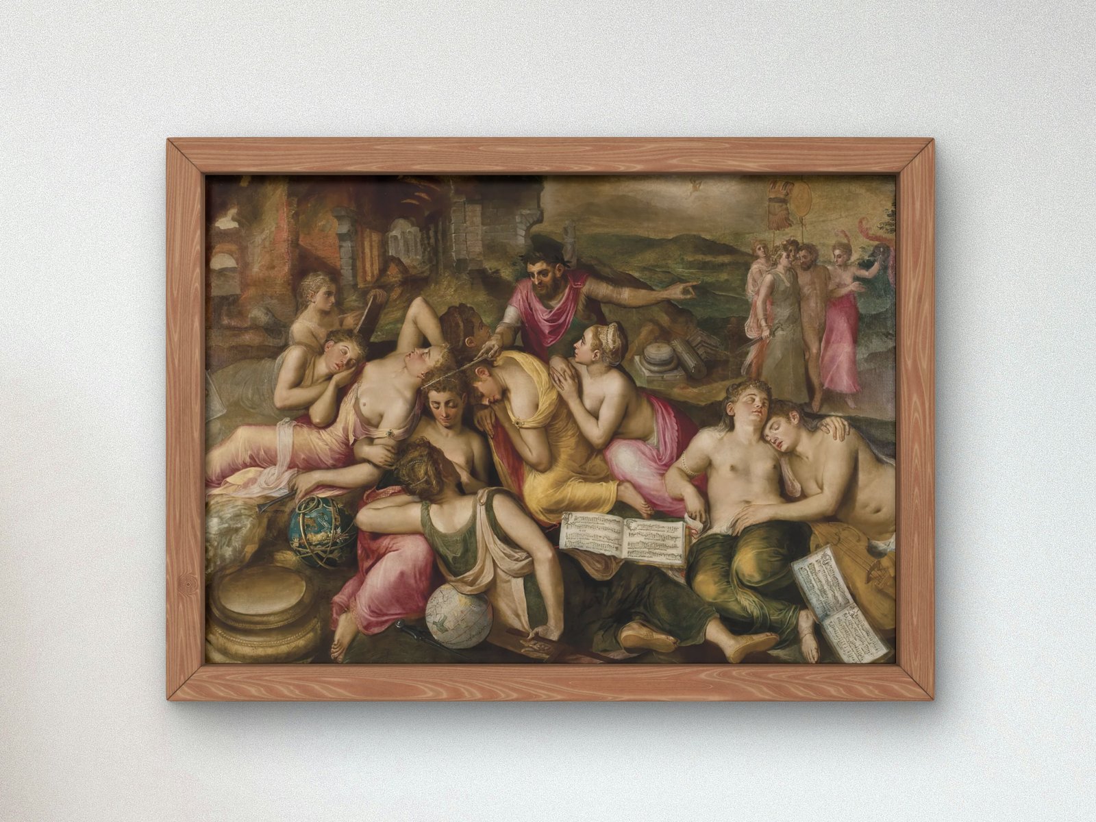 The Awakening of the Arts by Frans Floris, 1590, Baroque and Chiaroscuro, fine art print