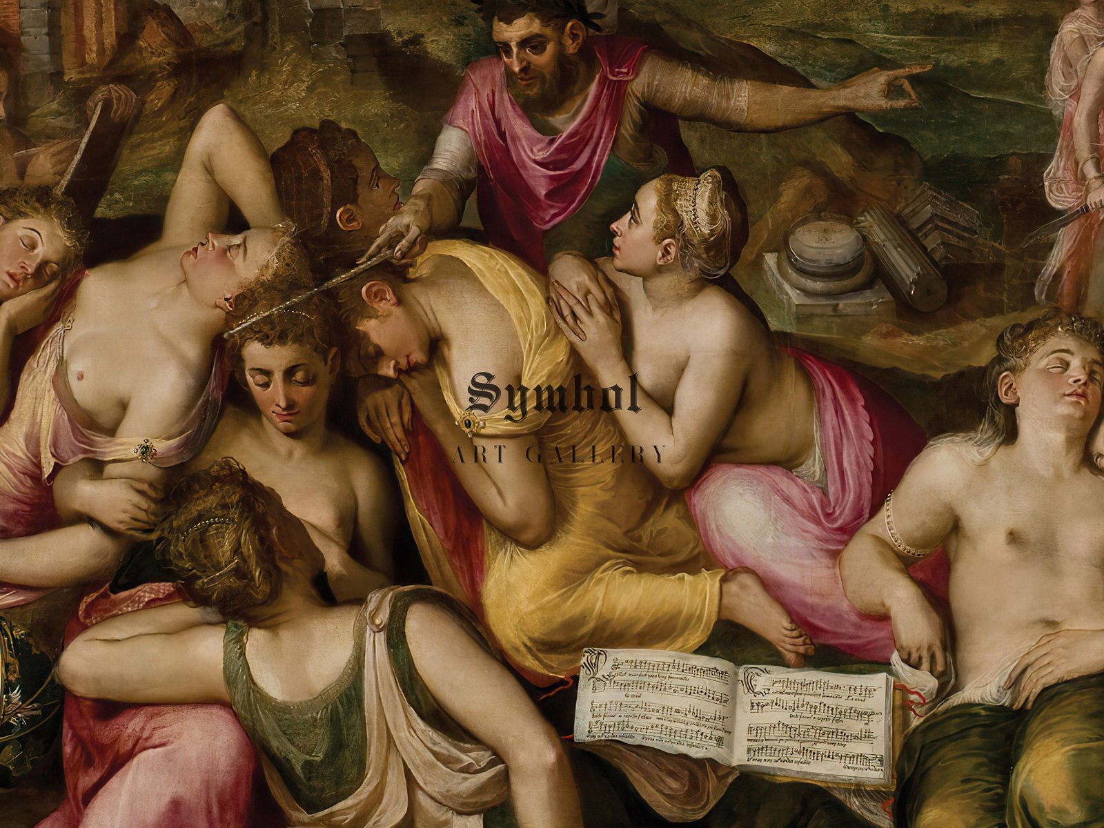 The Awakening of the Arts by Frans Floris, 1590, Baroque and Chiaroscuro, fine art print