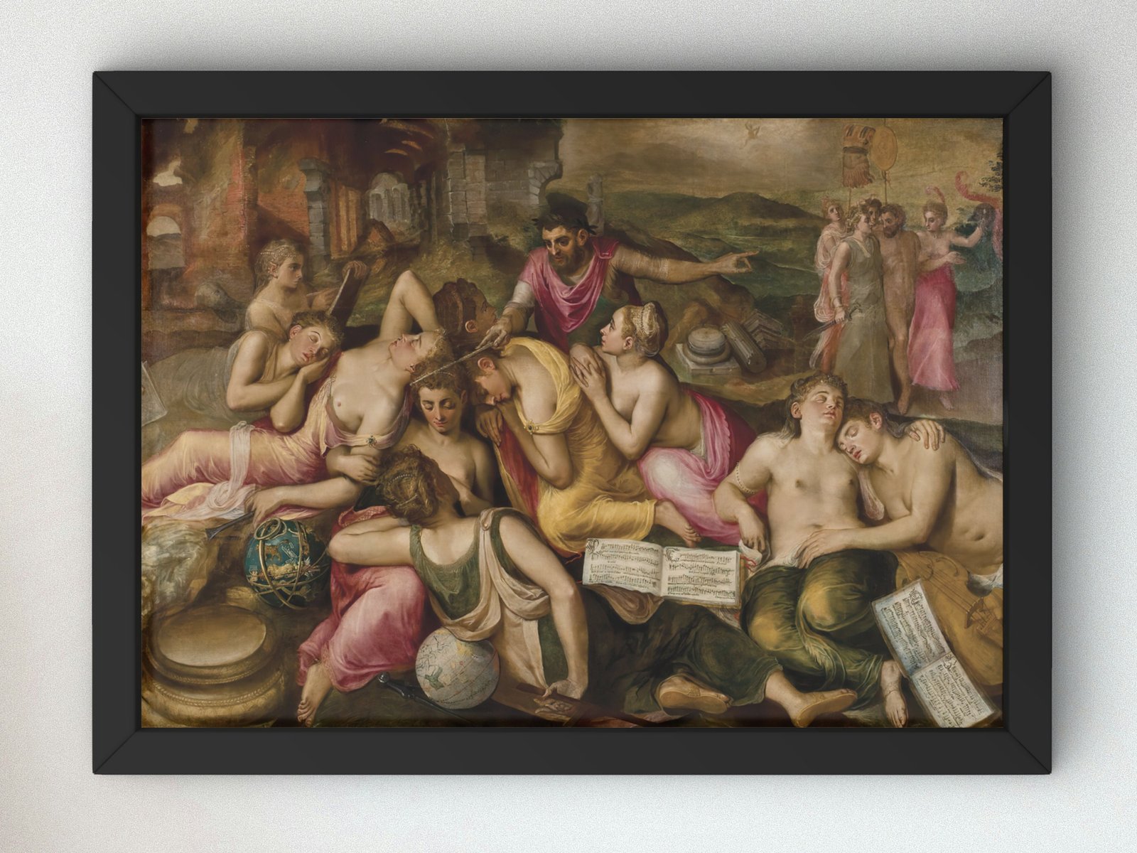 The Awakening of the Arts by Frans Floris, 1590, Baroque and Chiaroscuro, fine art print