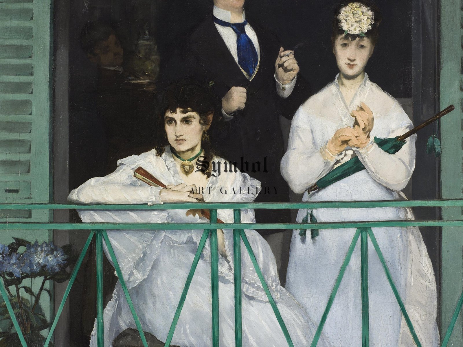 The Balcony by Édouard Manet, 1869, Realism and Naturalism, fine art print