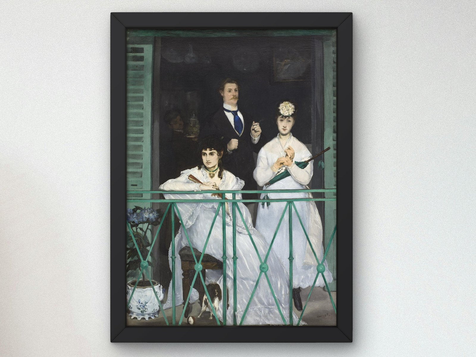 The Balcony by Édouard Manet, 1869, Realism and Naturalism, fine art print