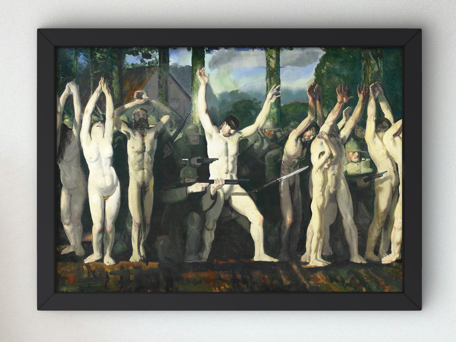 The Barricade by George Bellows, 1918, Realism and Naturalism, fine art print