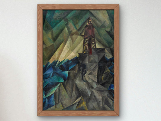 The Beacon by Lyonel Feininger, 1913, Cubism and Abstract Art, fine art print