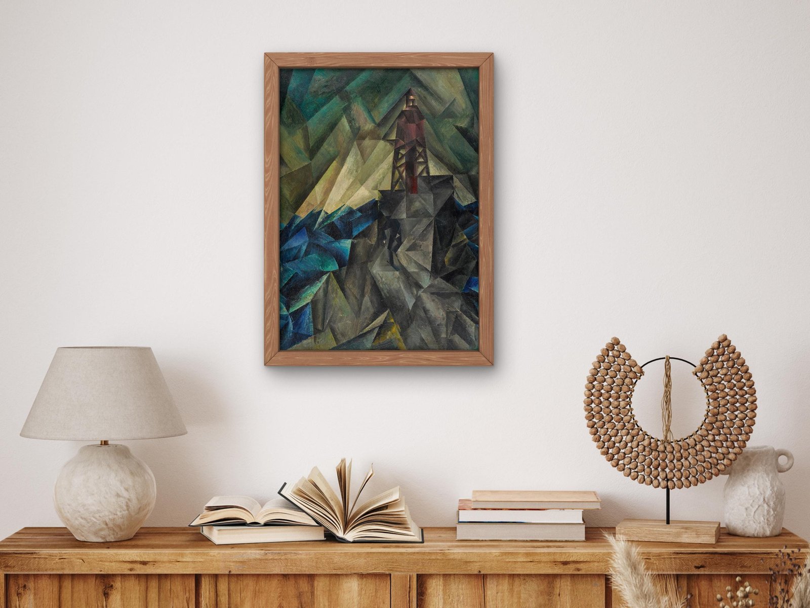 The Beacon by Lyonel Feininger, 1913, Cubism and Abstract Art, fine art print