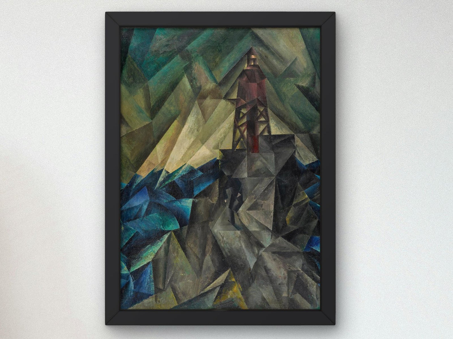 The Beacon by Lyonel Feininger, 1913, Cubism and Abstract Art, fine art print