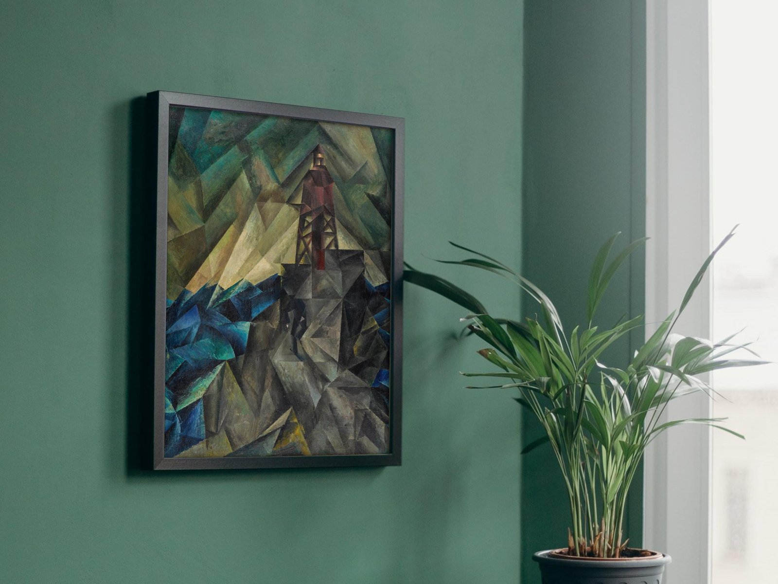 The Beacon by Lyonel Feininger, 1913, Cubism and Abstract Art, fine art print