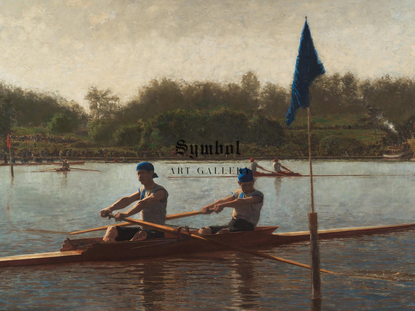 The Biglin Brothers Turning the Stake by Thomas Eakins, 1873, Realism and Naturalism, fine art print