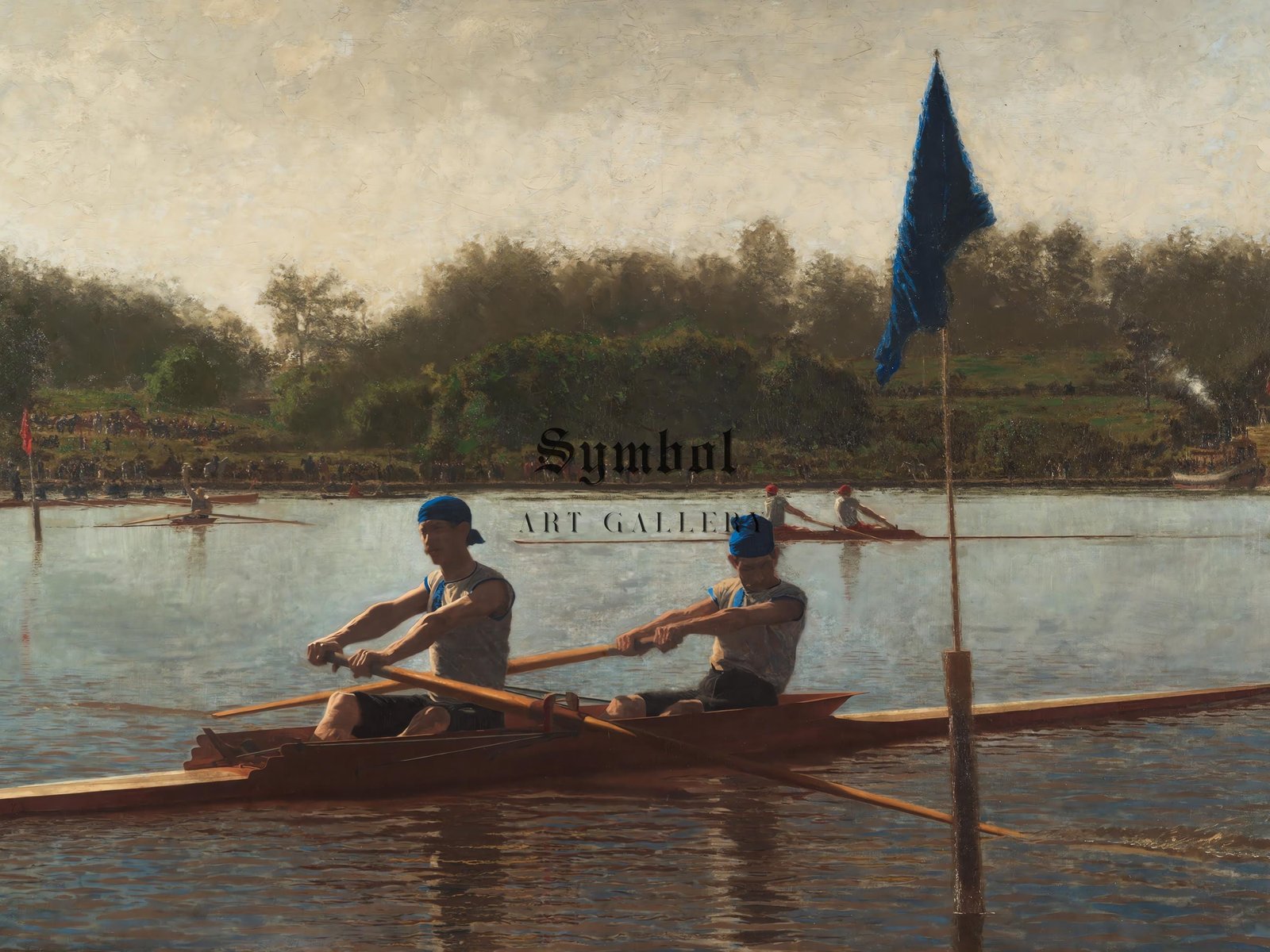 The Biglin Brothers Turning the Stake by Thomas Eakins, 1873, Realism and Naturalism, fine art print