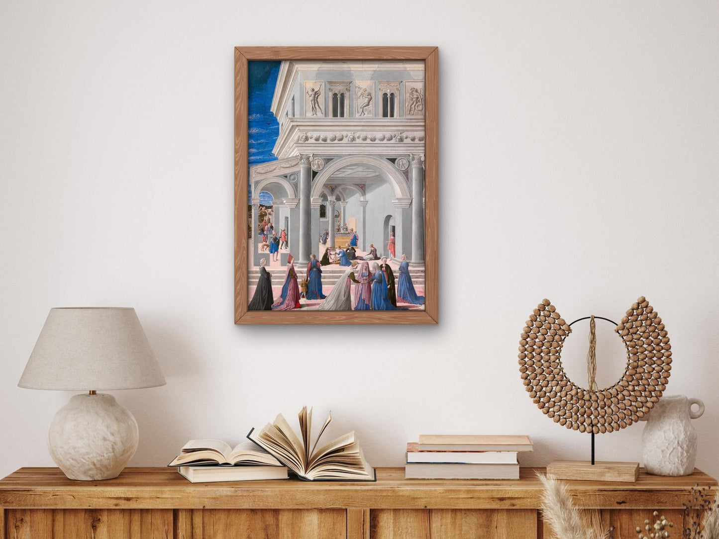 The Birth of the Virgin by Fra Carnevale, 1467, Renaissance, fine art print