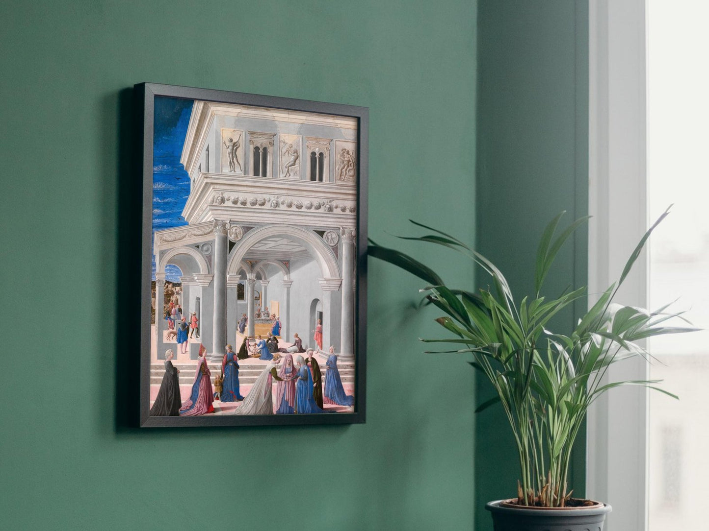 The Birth of the Virgin by Fra Carnevale, 1467, Renaissance, fine art print