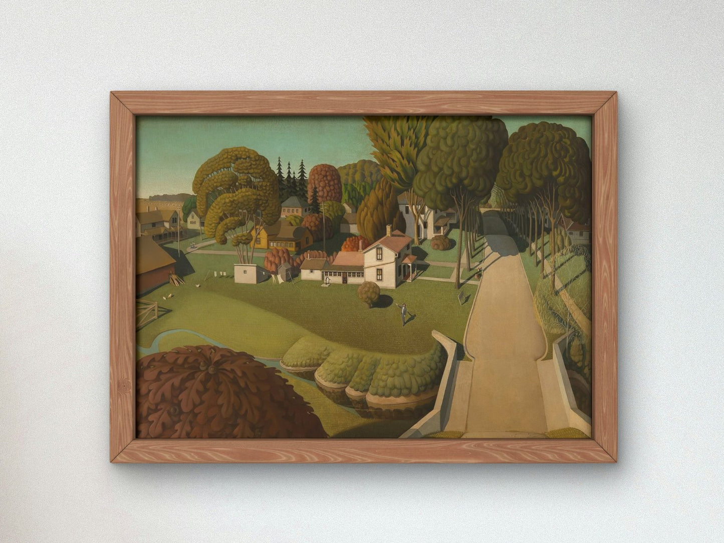 The Birthplace of Herbert Hoover by Grant Wood, 1931, American Regionalism, fine art print