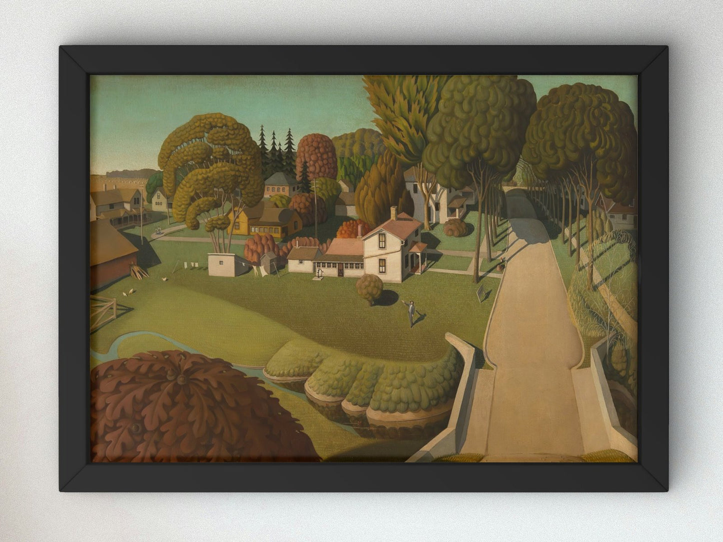 The Birthplace of Herbert Hoover by Grant Wood, 1931, American Regionalism, fine art print