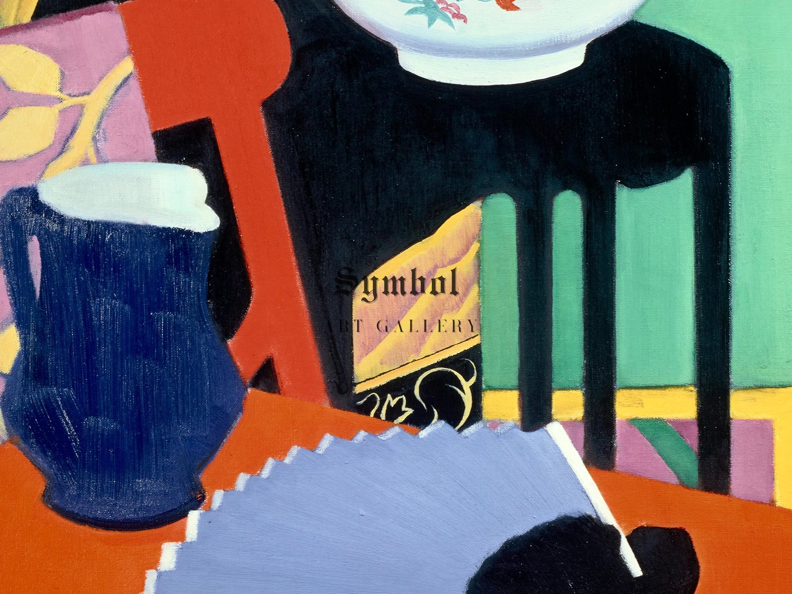 The Blue Fan by Francis Cadell, 1922, Art Deco and American Modernism, fine art print