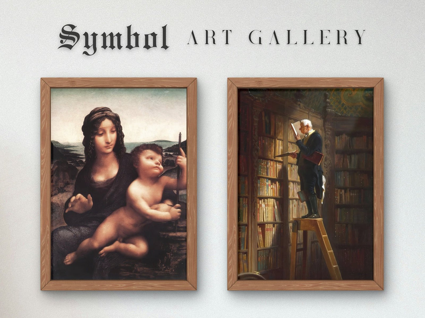 The Bookworm by Carl Spitzweg, 1850, Realism and Naturalism, fine art print