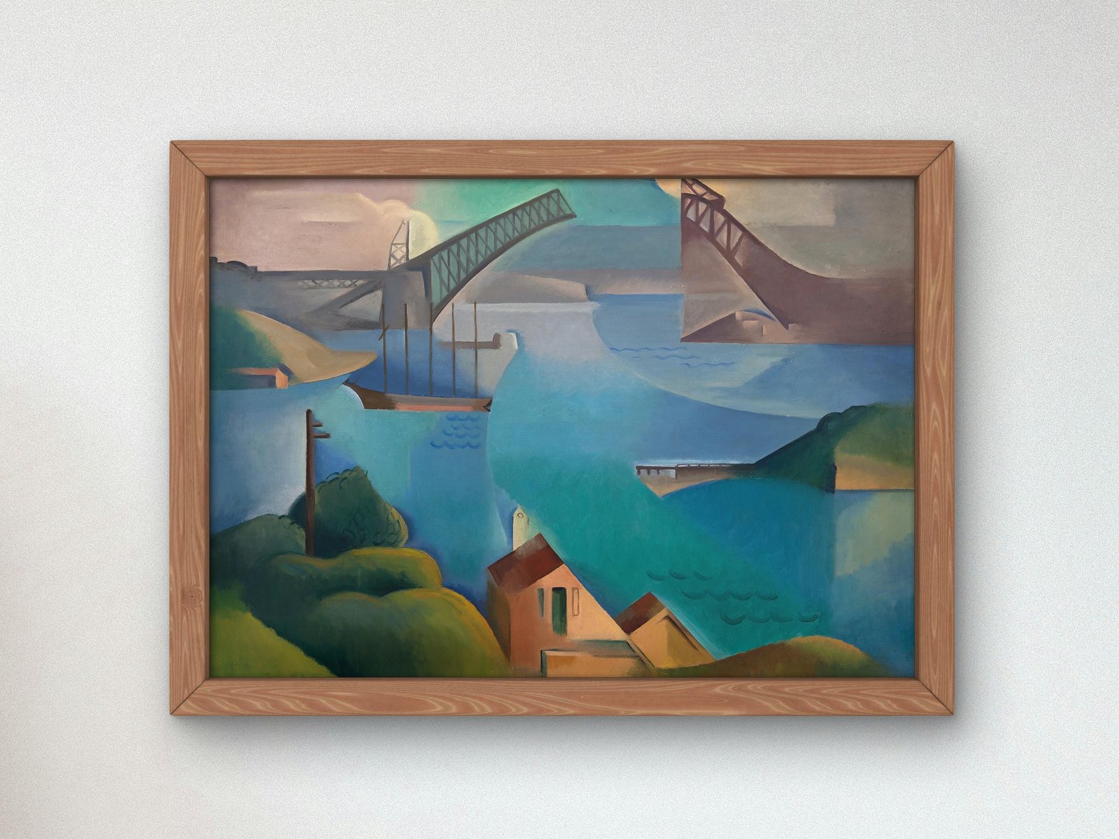 The Bridge by Dorrit Black, 1930, Art Deco and American Modernism, fine art print
