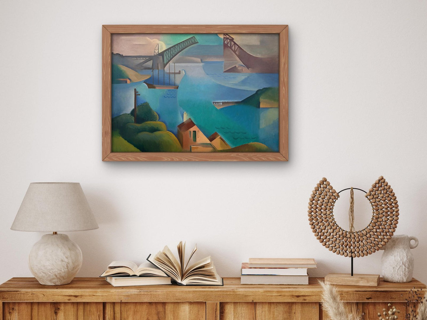 The Bridge by Dorrit Black, 1930, Art Deco and American Modernism, fine art print