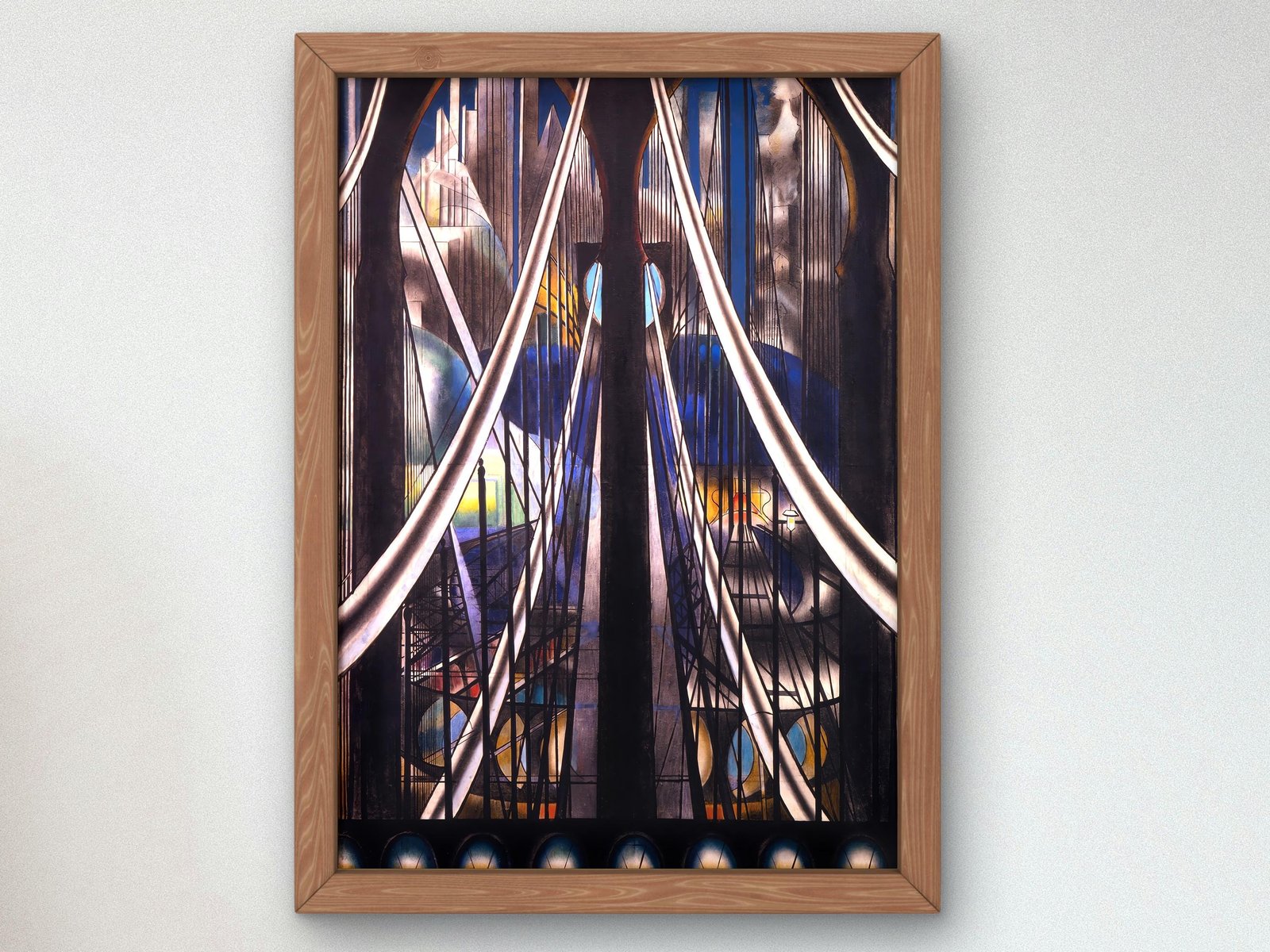 The Bridge by Joseph Stella, 1920, Art Deco and American Modernism, fine art print