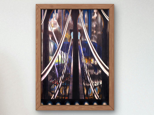 The Bridge by Joseph Stella, 1920, Art Deco and American Modernism, fine art print