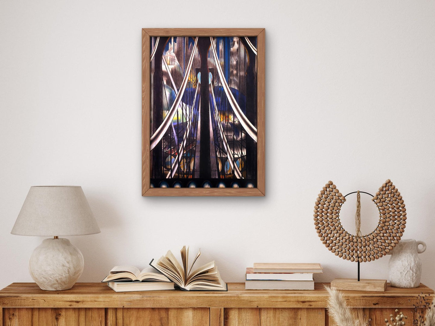The Bridge by Joseph Stella, 1920, Art Deco and American Modernism, fine art print