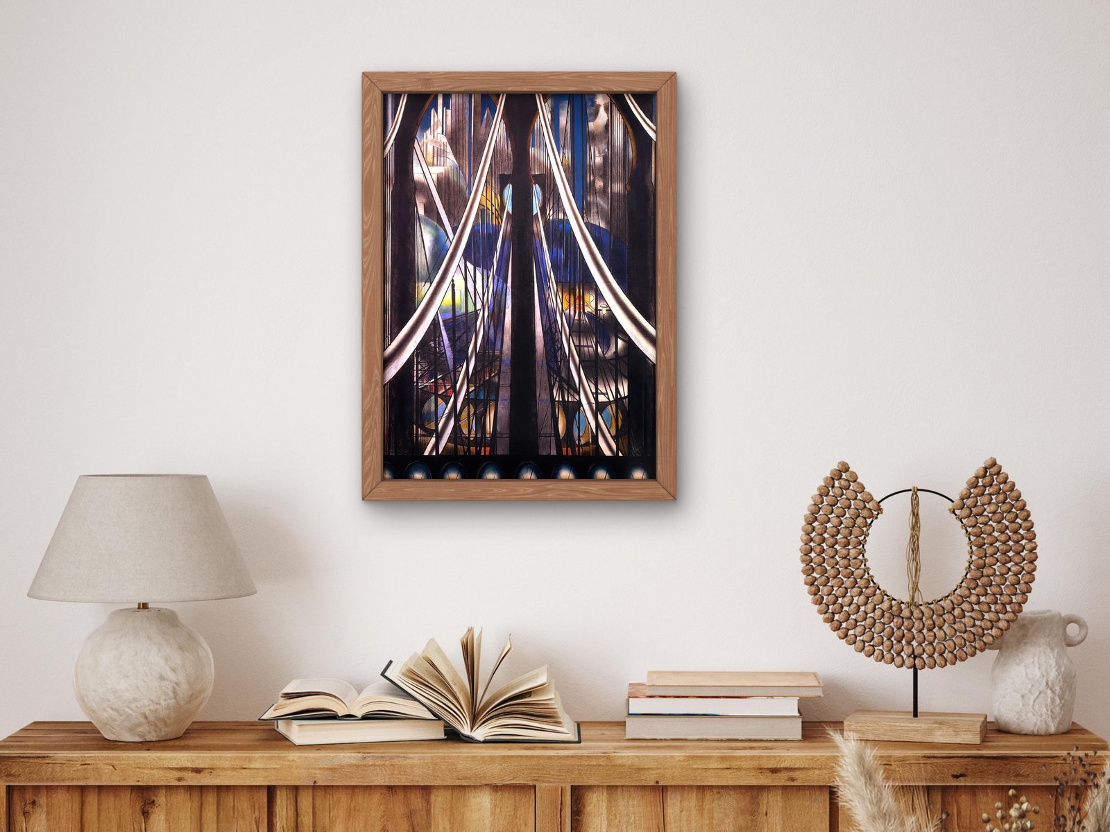 The Bridge by Joseph Stella, 1920, Art Deco and American Modernism, fine art print