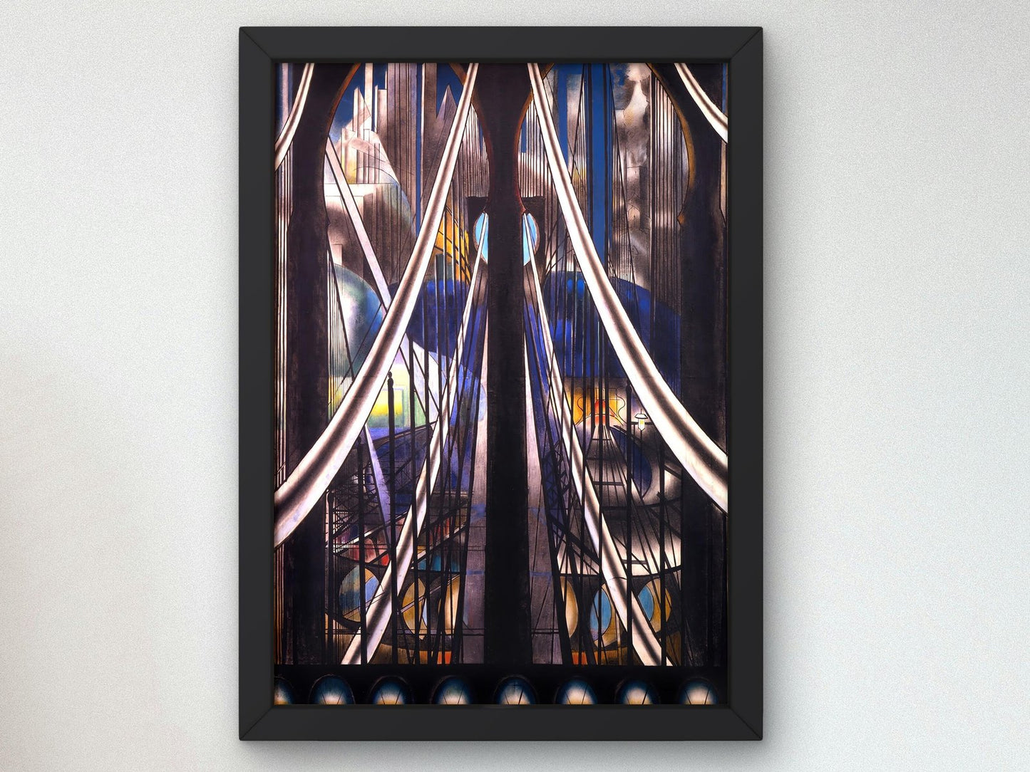 The Bridge by Joseph Stella, 1920, Art Deco and American Modernism, fine art print