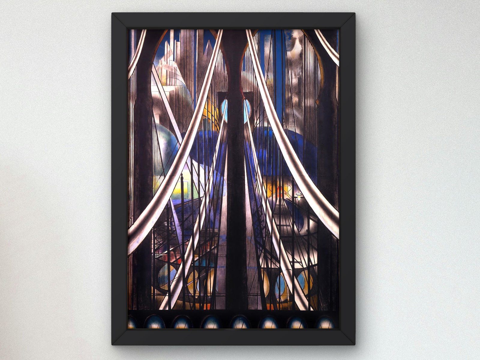 The Bridge by Joseph Stella, 1920, Art Deco and American Modernism, fine art print