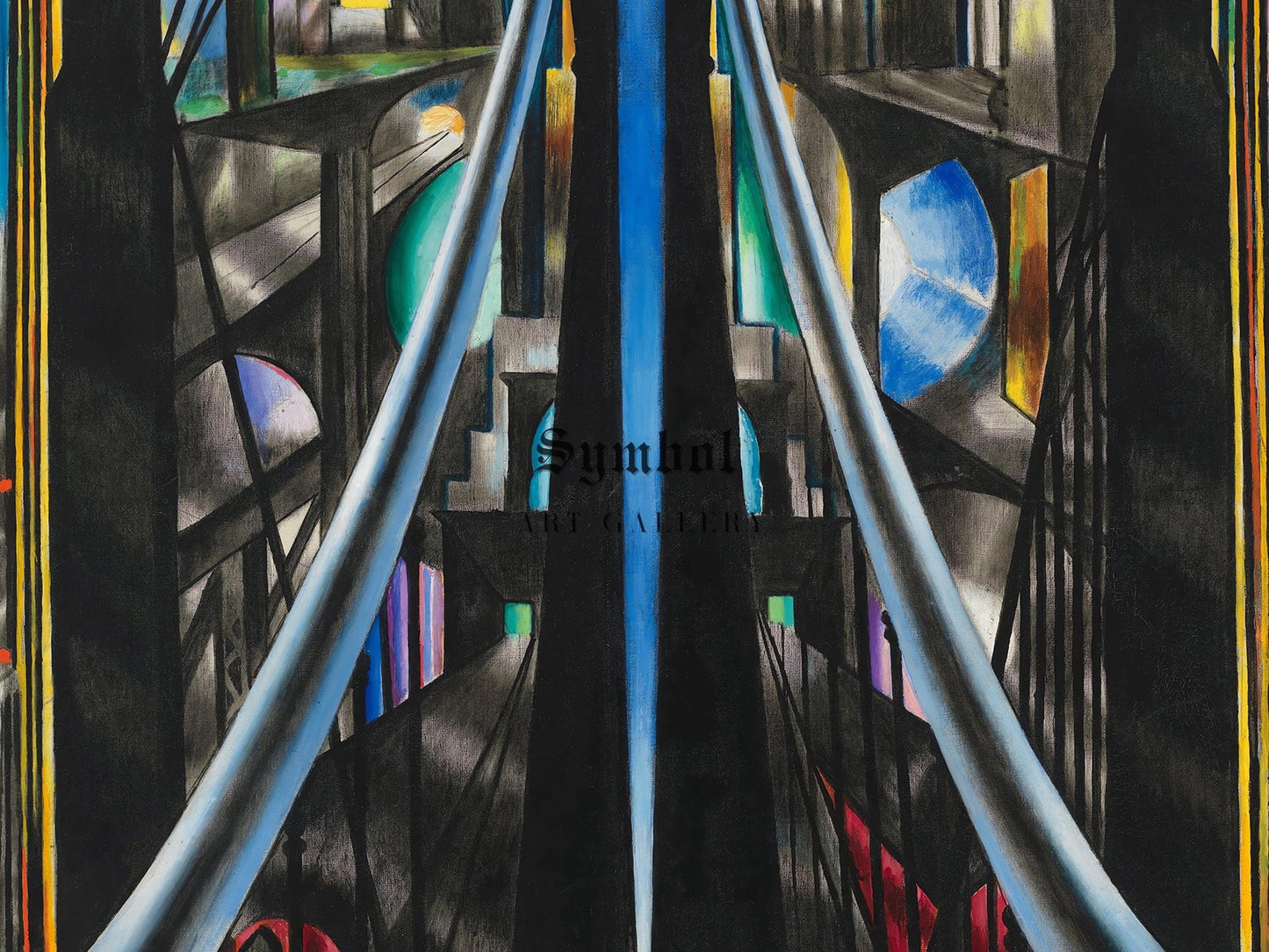 The Brooklyn Bridge by Joseph Stella, 1939, Art Deco and American Modernism, fine art print