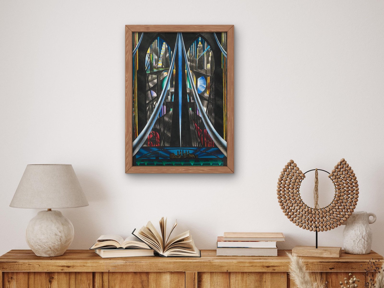 The Brooklyn Bridge by Joseph Stella, 1939, Art Deco and American Modernism, fine art print