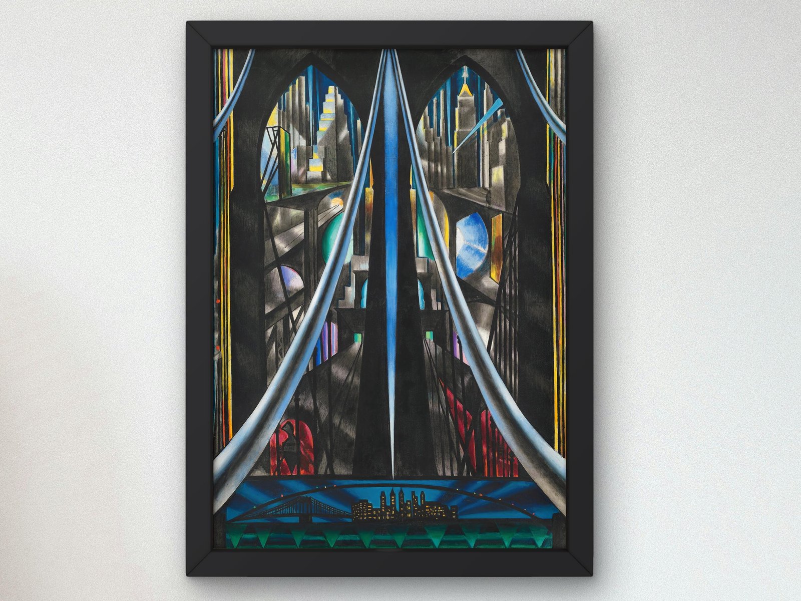 The Brooklyn Bridge by Joseph Stella, 1939, Art Deco and American Modernism, fine art print
