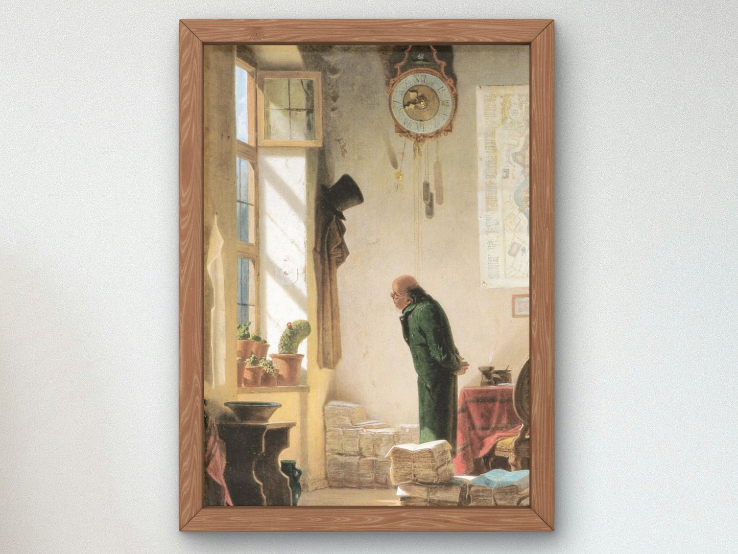 The Cactus Lover by Carl Spitzweg, 1850, Realism and Naturalism, fine art print