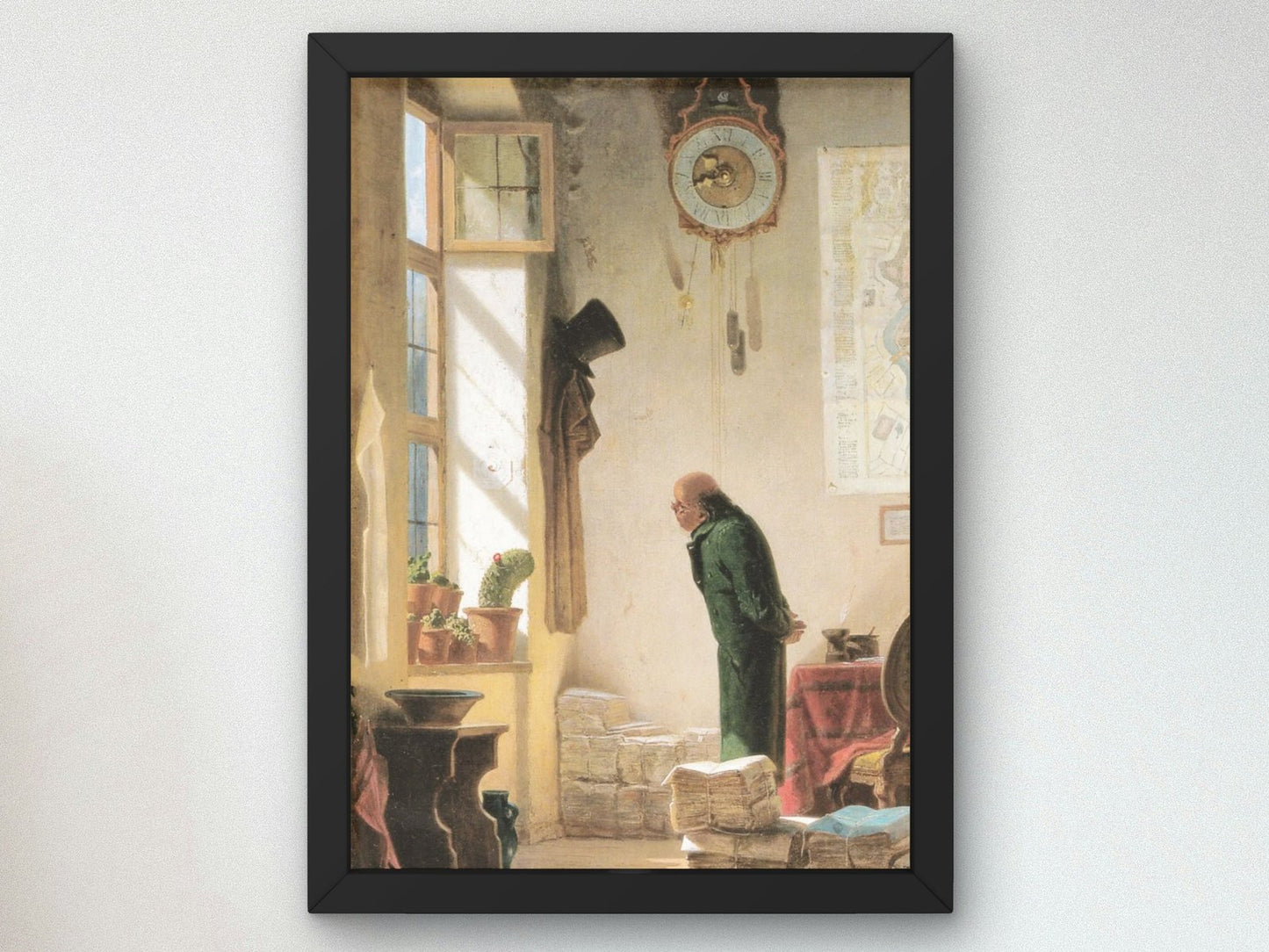 The Cactus Lover by Carl Spitzweg, 1850, Realism and Naturalism, fine art print