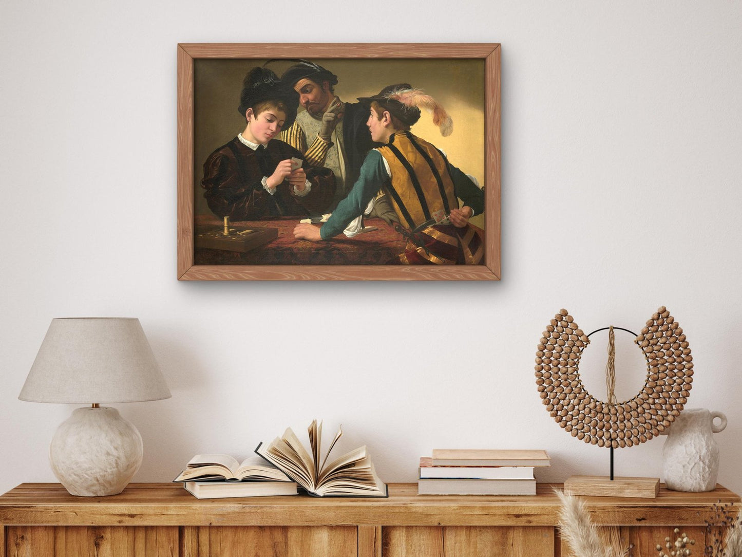 The Cardsharps by Caravaggio, 1595, Baroque and Chiaroscuro, fine art print