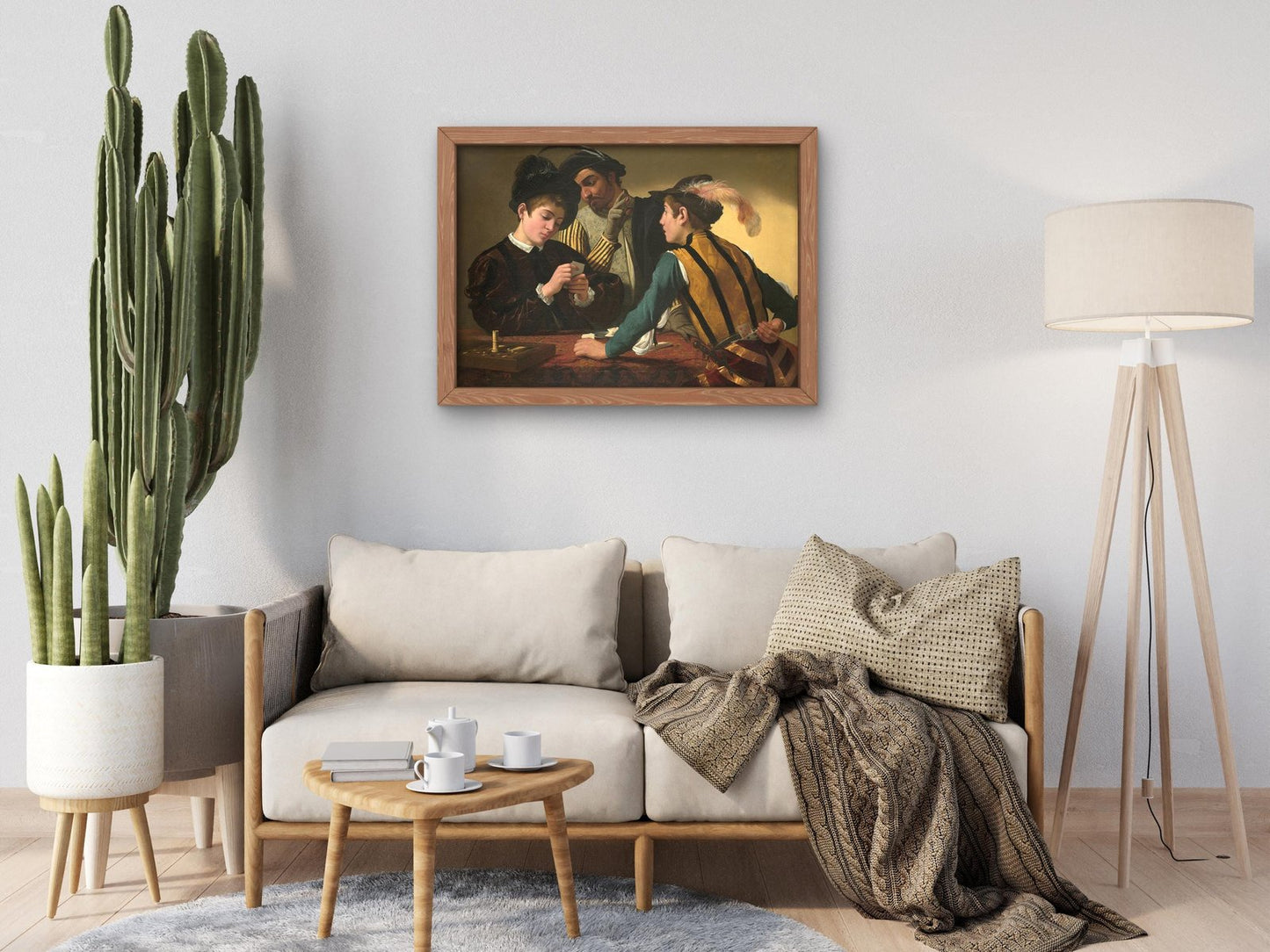 The Cardsharps by Caravaggio, 1595, Baroque and Chiaroscuro, fine art print