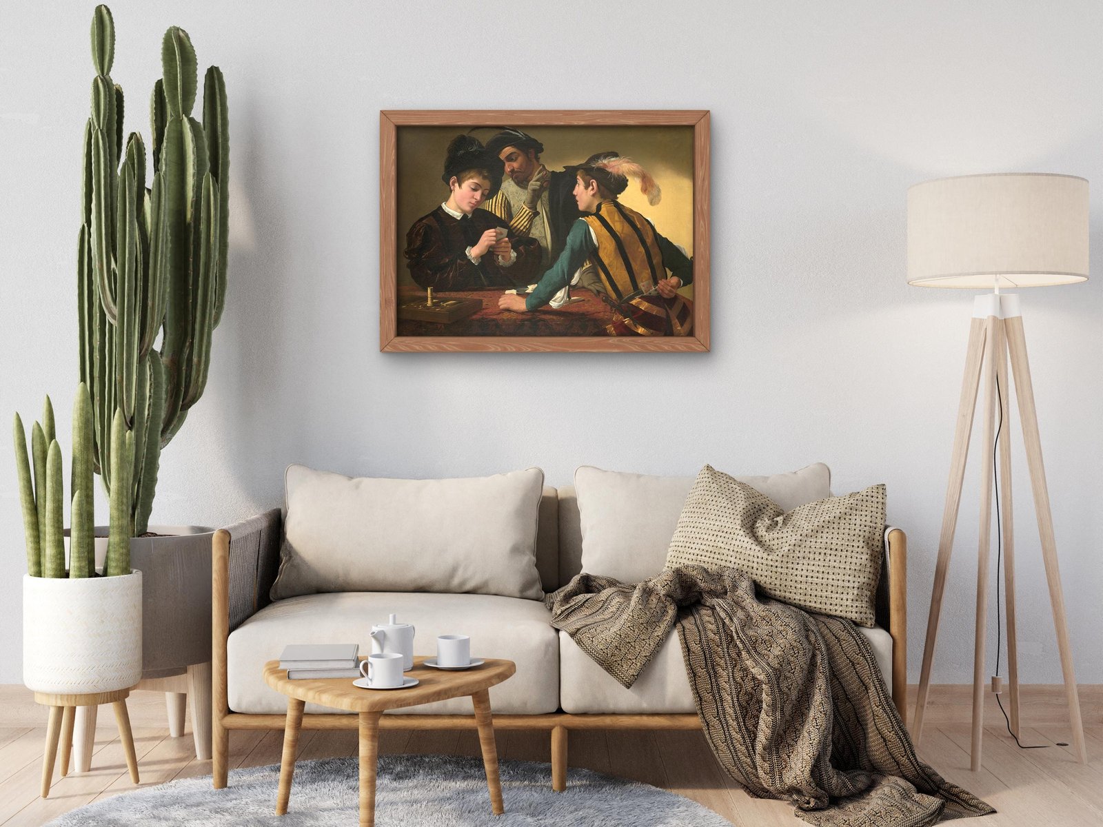 The Cardsharps by Caravaggio, 1595, Baroque and Chiaroscuro, fine art print