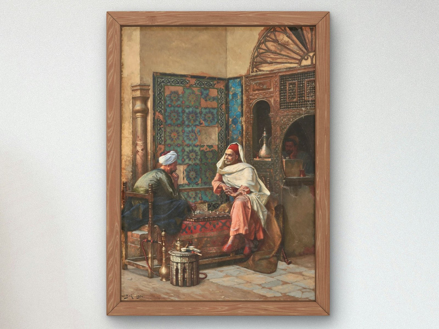 The Chess Players by Ludwig Deutsch 1904, Orientalism and Exoticism, fine art print