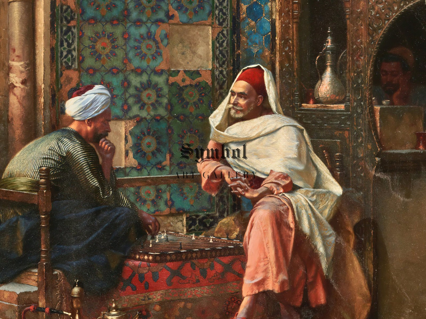 The Chess Players by Ludwig Deutsch 1904, Orientalism and Exoticism, fine art print