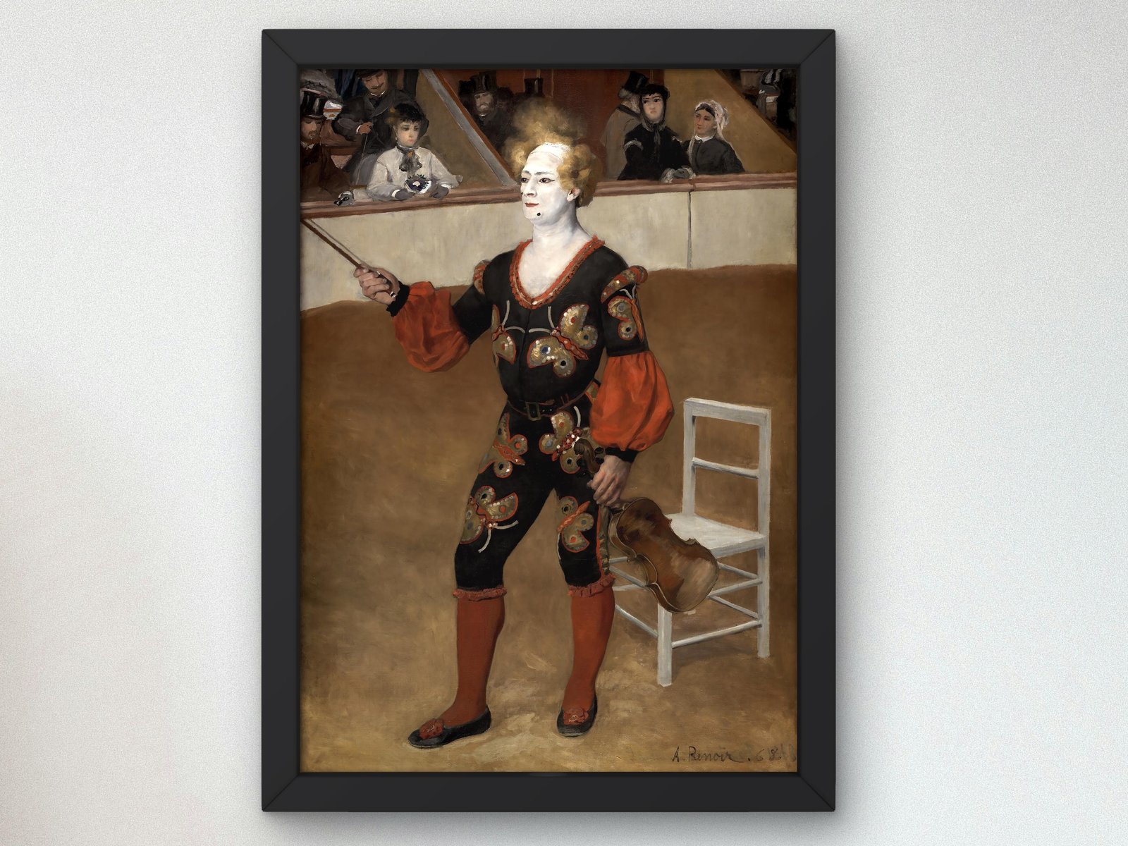 The Clown by Auguste Renoir, 1868, Impressionism, fine art print