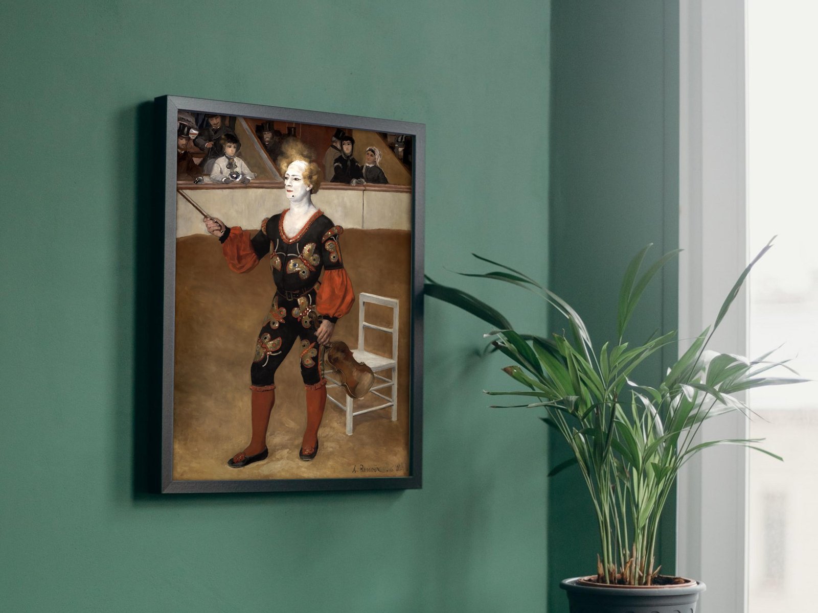 The Clown by Auguste Renoir, 1868, Impressionism, fine art print