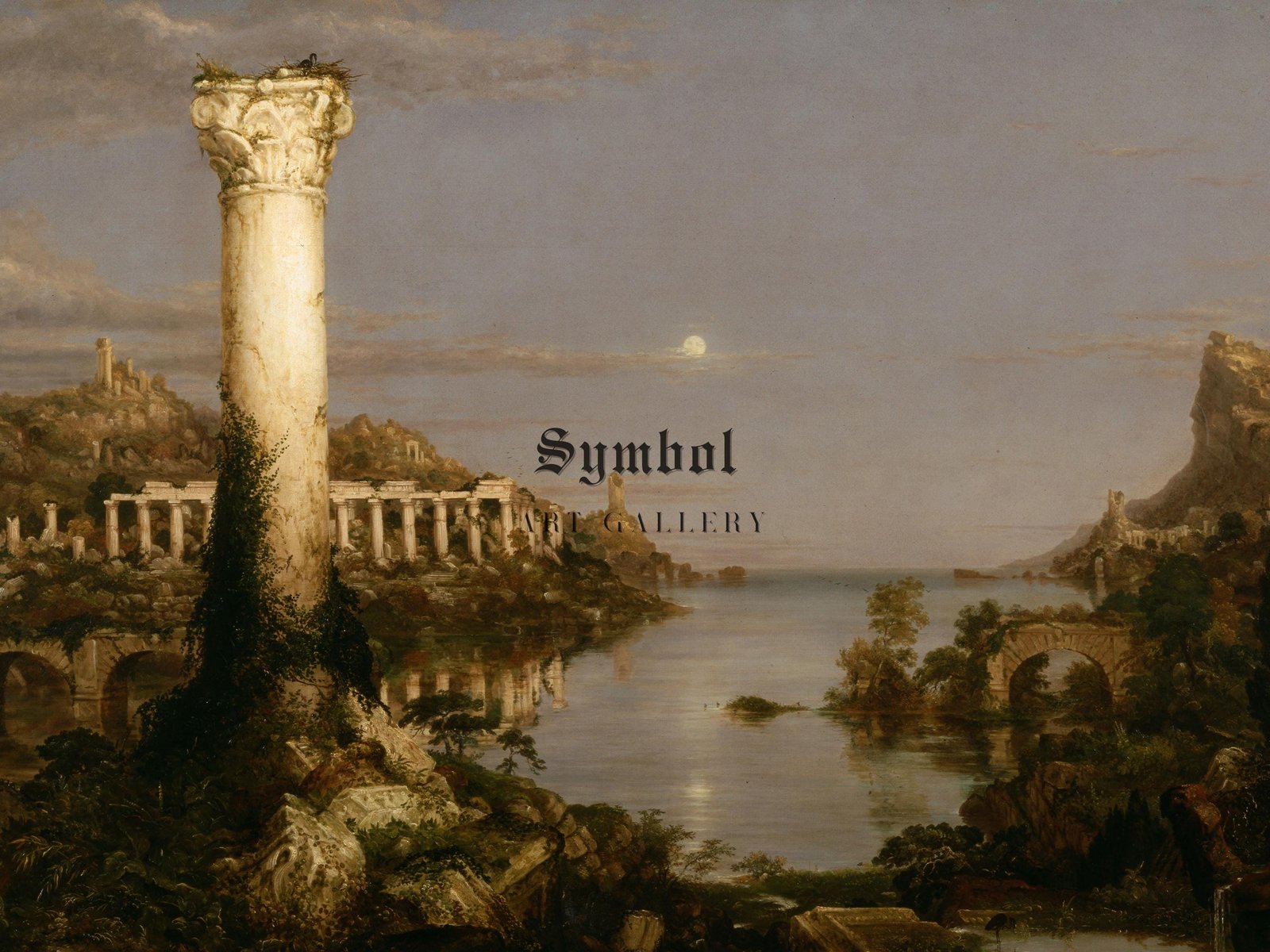 The Course of Empire Desolation by Thomas Cole, 1836, Romanticism and Classical Landscapes, fine art print